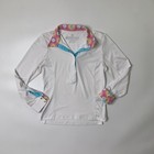 Romfh Equestrian Shirt Girls M Medium Abrion Girls Micro-cool Long Sleeve Horse