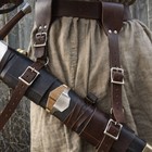 Medieval Genuine Leather Sword Belt Holder Larp Renaissance