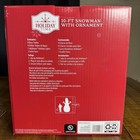 Bnib Gemmy 10ft Snowman With Ornament Airblown Christmas Yard Inflatable