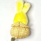 Vintage 1982 Applause Bunnies In A Basket 7    Plush     Yellow