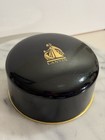 Vintage Lanvin Arp  ge Dusting Powder Box Black Gold Vanity Compact