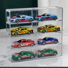 Display Organizer Case For 1 64 Hot Wheels Storage 8 Cars With Locking Latch