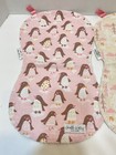 Boffle Kottz Boutique Infant Baby Burp Clothes Penquins Pink And White Lot 2