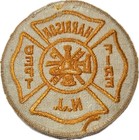 Vintage New Jersey Nj Harrison Fire Dept Patch Hudson County