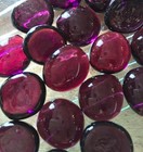 Small Violet Purple Glass Gems  Marbles  Nuggets  Pebbles 