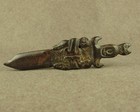 Rare Han Dynasty Carved Beast Decoration Handle 6 5    Chinese Antique Jade Sword