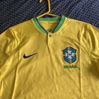 Nike Brazil 2022 23 Home Yellow Soccer Jersey Mens Size Medium Nwt Dn0680 Brasil