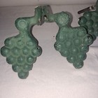 4 Pairs Vintage Architectural Cast Iron Black Grapes Shutter Dogs