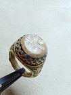 Rare Ancient Viking Warrior Ring Vintage Silver Color Stunning Artifact Size 6