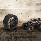 4pcs Wheel Rim Rubber Tires Rc 1 8 Off-road Tyre 17mm Hexagonal Joint Black