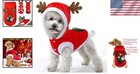 Pet Dog Christmas Costume For Small To Medium Dogs And Cats - Festive Hooded    