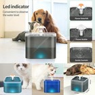 2l Cat Dog Pet Water Fountain Automatic Led Drinking Fountain Bowl With 5 Filter