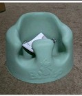 Bumbo Infant Floor Seat Baby Sit Up Chair With Adjustable Harness And Tray Green