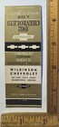 Vintage 1962 Wilkinson Chevrolet Dealership Matchbook Cover Hagerstown Indiana