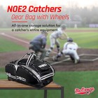 No Errors Noe2 Catchers Gear Bag With Wheels - Large Bag For Equipment   Helmet