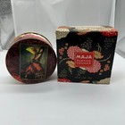 Vtg Maja Dusting Powder By Myrurgia Vintage Round With Original Box And Puff