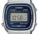 Casio Vintage La670wa-2d Blue Dial Digital Silver Stainless Steel Retro Watch Ne