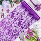 Purple Table Runner 11 Inch X 16 Feet  Metallic Sequin Glitter Purple 16 Feet