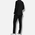 Calvin Klein Men s Black Wool Slim-fit 2-pc Jacket Pants Tuxedo Suit Size 38r