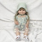 22 Inch Lifelike Reborn Girl Baby Dolls  Realistic Silicone Full Body Newborn   