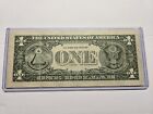 1  Dollar Bill Miscut Misaligned Off Center Error  1 Dollar Federal Reserve Note