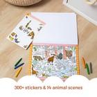 Melissa   Doug Seek   Find Sticker Pad     Animals  400  Stickers  14 Scenes