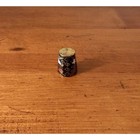 Vintage Brass   Enamel Cloisonn   Thimble Bird Floral Design Collectible