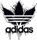 Bold Adidas Trefoil Logo Stencil For Dynamic Sports Fan Decor - Stencilair