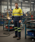 High Visibility Hi Vis Reflective Safety Work Shirt - Light Weight