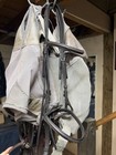Cob Sized Fancy Stitch Bridle With Kris Pro Rubber Grip Reins   great Condition