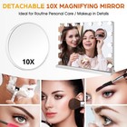 15 Led Hollywood Vanity Mirror For Desk   Wall W  Usb Port 3 Light Settings