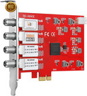 Dvb-s2x Pcie Satellite Tv Tuner Card Quad Tuner Hd Fta Receiver