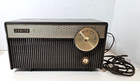 Vintage Zenith Tube Radio Am Model 5f05 Brown black Tubes Inside Read
