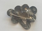 Old Floral Silver Brooch