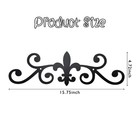 Rustic Metal Scroll Wall Art Black Iron Decorative Sculpture Home 15 75x4 72 