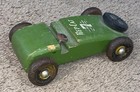 Antique Vintage Primitive Hep Cat Wooden Toy Car Tin Wheels