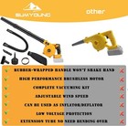 Cordless Leaf Blower For Dewalt 20v  Electric  6 Variable Speed Up To 180mph