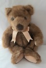 Ty Classic Teddy Bear Baby Ginger 1996 Brown Plush With Peach Bow 14 