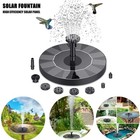 Solar Power Fountain Submersible Floating Water Pump Bird Bath Pond Garden Decor