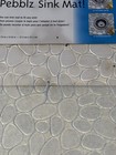 New Interdesign Pebblz Sink Mat 11   x 12    Clear Trim-to-fit