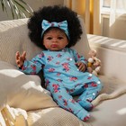 18  Reborn Baby Dolls Vinyl Silicone Realistic African American Black Girl Doll