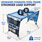 Dog Grooming Bath Table Breathable Multifunctional Foldable Pet Bathing Stand Us
