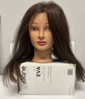Long Brown Haired Uncut Diane Mannequin Head Eva Open Box