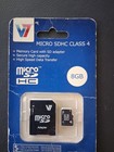 8gb Class 4 Micro Sdhc Card   Adapter  Support 4k Uhd Video  New Sealed