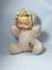 Rubber Face Eden Baby Doll Pink Musical Plush Toy Wind Up Felt Hands Works Vtg