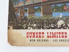 1950s Poster Southern Pacific Sunset Limited New Orleans Los Angeles 32  X 23 