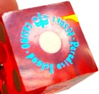 Paradise Island Casino Resort Red Dice Keychain Souvenir W  Crown  Vgc