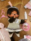 Vintage 1974 Monchhichi Sekiguchi Monkey Doll With Baby   8 Outfits Rare Mattel
