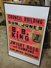 Vintage Original 1974 Bb King Globe Print Concert Poster - Ultra Rare
