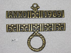 A- 7  Vintage Brass Bell Pull Hardware 5 1 2   140mm  2 Pc Hanger Set